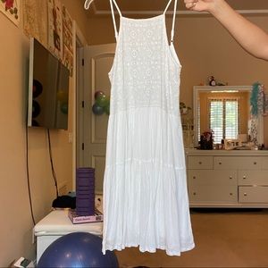 white lacy dress